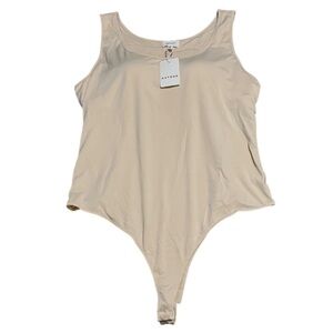 Heyson NWT Keep Me Around Bodysuit Beige 2XL
